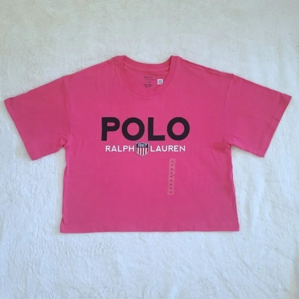 POLO🏇 by Ralph Lauren Hot🔥 Pink💗 Logo Tee👕 - NWOT